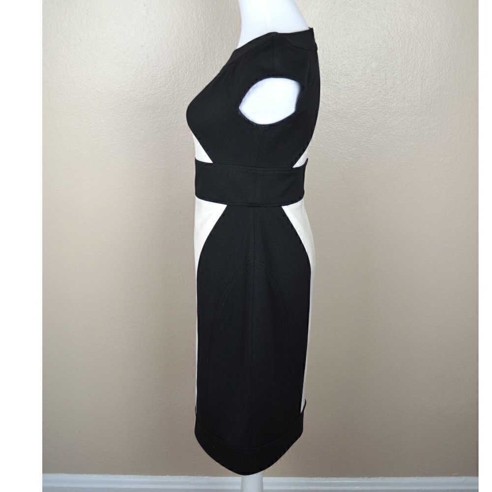 Maggy London Color Block Scuba Sheath Dress - Picture 3 of 7